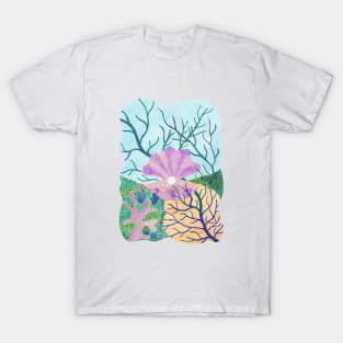 Underwater garden - watercolor painting T-Shirt